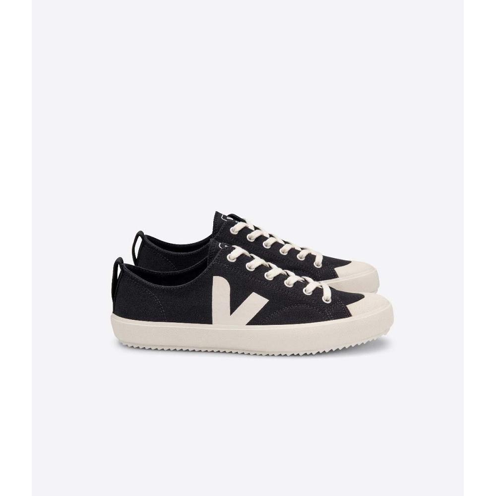 Black/White Men\'s Veja NOVA CANVAS Shoes | AU 246QMA